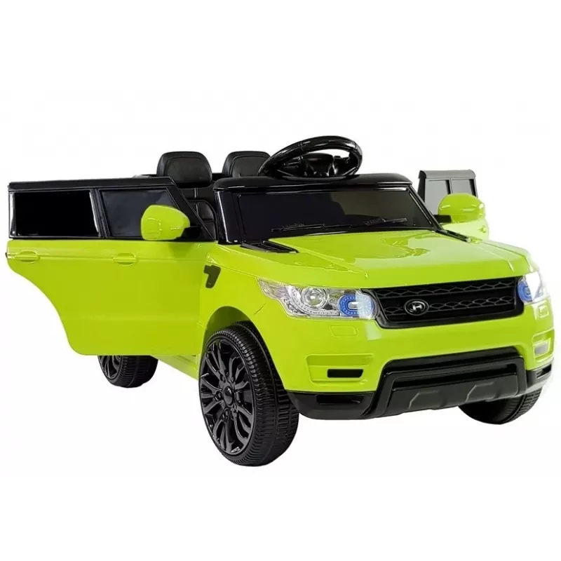 PETMEX HL1638 Žalias elektrinis vaikiškas automobilis su LED apšvietimu, MP3 grotuvu, nuotolinio valdymo pulteliu
