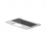 HP ProBook 450/455 G6 G7 viršutinis dangtis su apšviesta klaviatūra, jutiklių kilimėliu, riešo atrama - Natural Silver