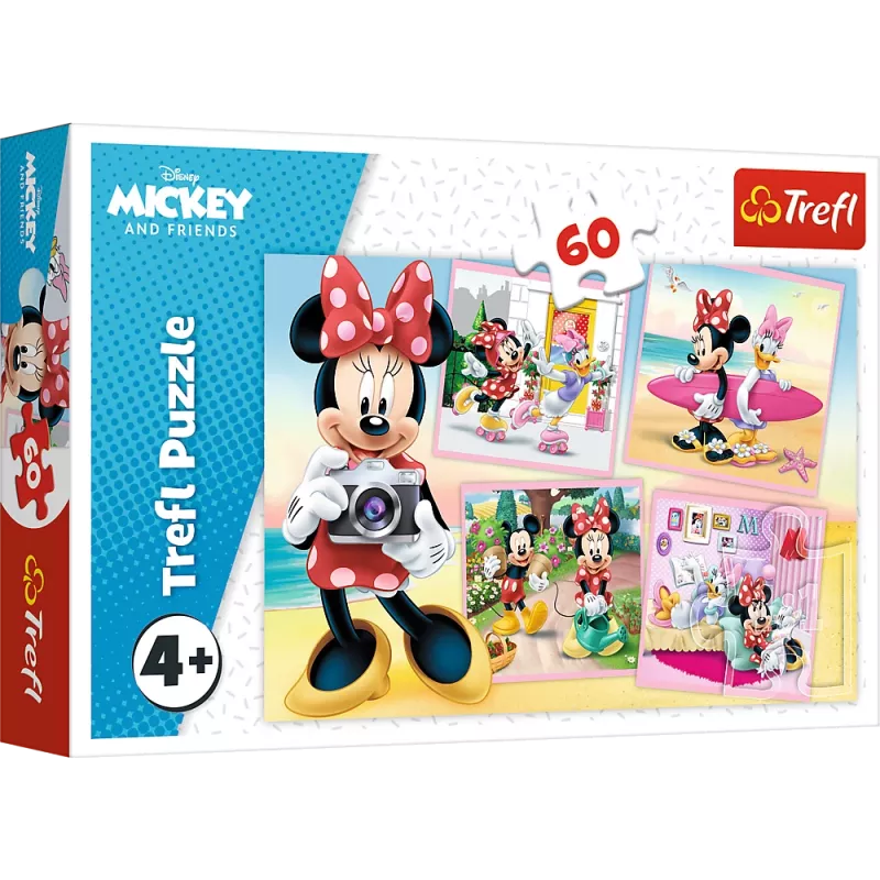 TREFL Dėlionė 60 dalių - Lovely Minnie - Disney Minnie Mouse