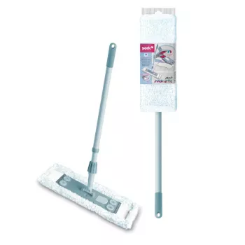 YORK šluota-mopas 47x17 cm su teleskopiniu kotu 70-145 cm, magnetinis