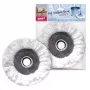 YORK Keičiamas mopų antgalis, skirtas Vileda Easy Wring & Clean Turbo – mikropluošto, trikampis, baltas su raudonomis detalėmis