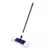 YORK Smart plokščiasis šluostės šepetys 45x15 cm su teleskopiniu kotu 74-130 cm, mikropluoštas, pilkas/mėlynas
