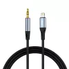 VIPFAN L05 Lightning į 3,5 mm AUX garso kabelis, 1 m, pilkas