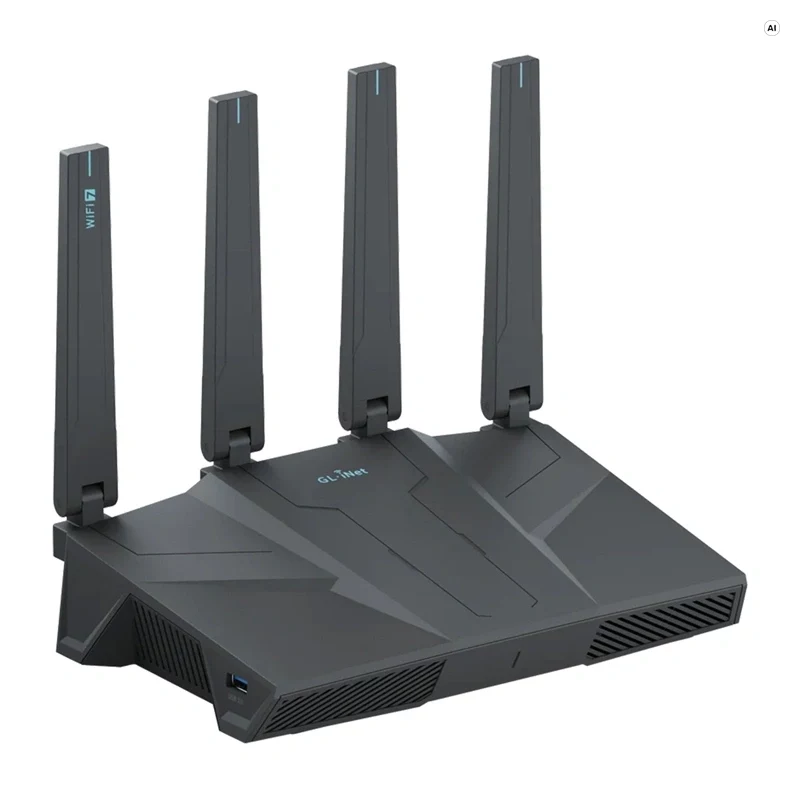 GL.iNet GL-BE6500 Wi-Fi 7 trijų dažnių 2.5G kelių gigabitų VPN maršrutizatorius