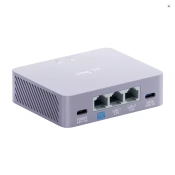GL.iNet GL-MT5000 AX5400 Wi-Fi 6 dvispalvis belaidis maršrutizatorius su 2.5G kelių gigabitų prievadais, OpenWrt, WireGuard VPN, 1GB RAM, 8GB eMMC