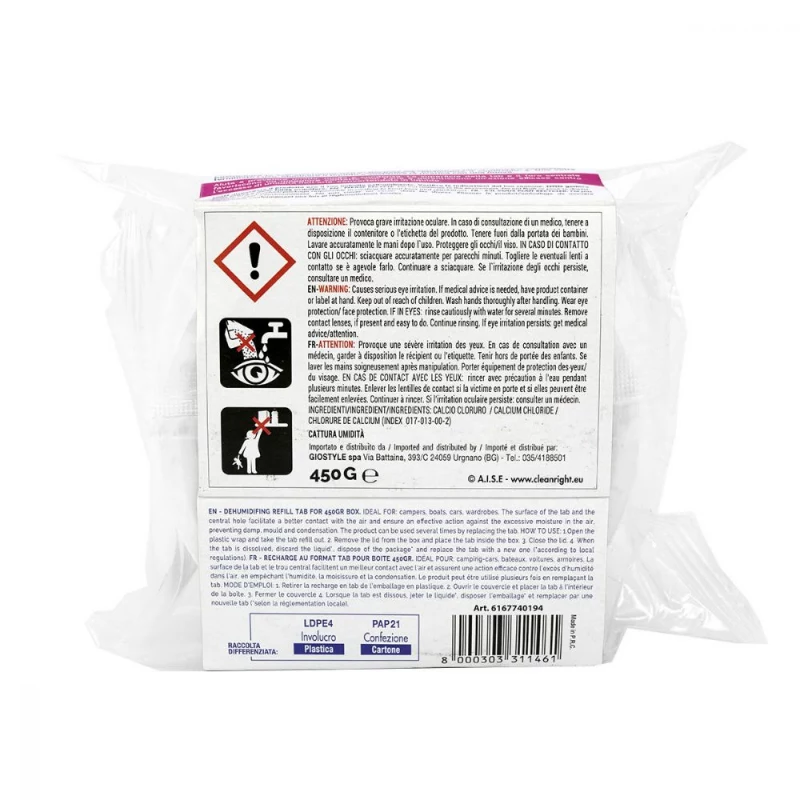 ORDINETT drėgmės absorberio papildymo tabletė 450g neutralaus kvapo