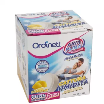 ORDINETT Drėgmę sugeriančios papildymo tabletės 450g x 3 vnt Citrinų