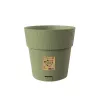 STEFANPLAST Ethica vazonas su padėklu, Ø25 cm, aukštis 25 cm, žalias