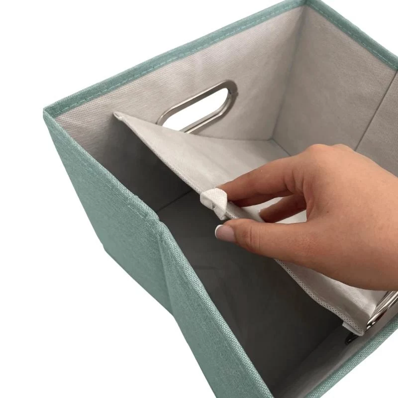 ORDINETT Box M 28,5x25,5x20,5cm mėtų spalvos daiktų dėžė
