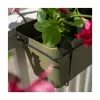 STEFANPLAST balkono rinkinys su automatine laistymo sistema ir metaliniu laikikliu 50x18x17 cm žalias