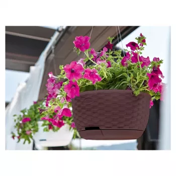 STEFANPLAST Kabantis Vazonas Natūralus Ø30x14,5cm Tamsiai Ruda