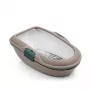 STEFANPLAST Katės tualetas Furba Chic 59x39x22 cm šviesiai pilkas/žalias