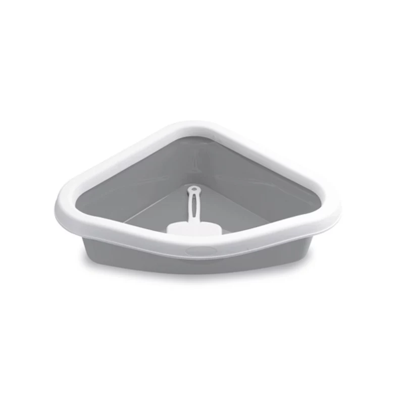 STEFANPLAST Sprint kampinis kraikas katėms 56x40x14 cm baltas/pilkas