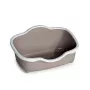 STEFANPLAST Cat Toilet Tres Chic Open 56x38,5x26 cm baltos/šviesiai pilkos spalvos
