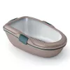 STEFANPLAST Cat Toilet Furba Chic Maxi 69,5x47x26 cm šviesiai pilka/žalia