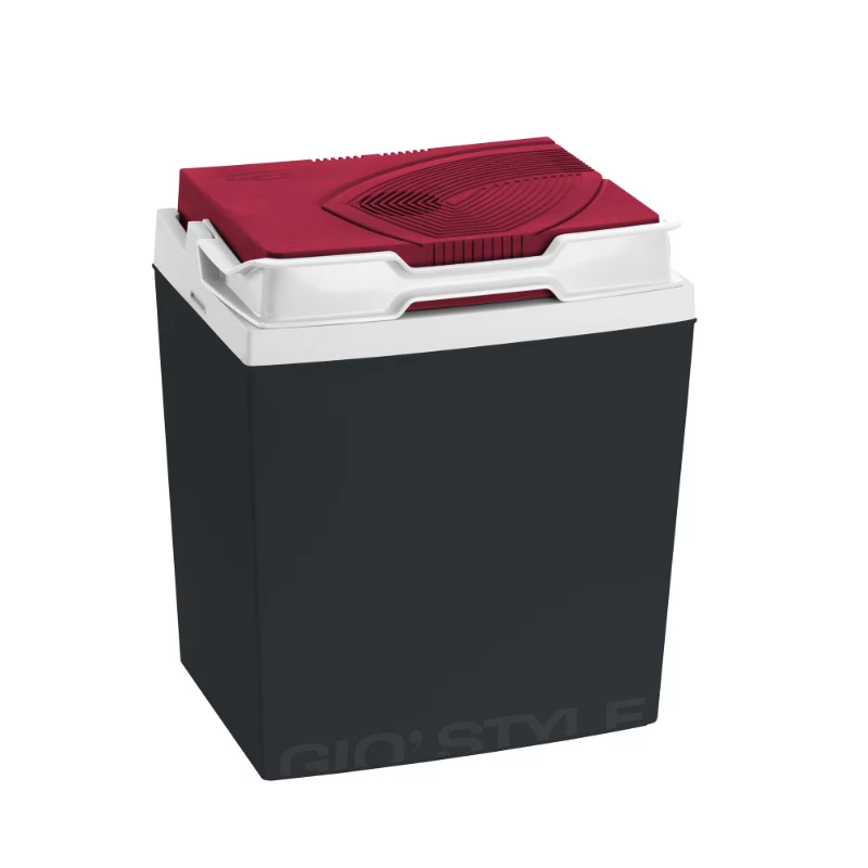 GIOSTYLE Brio 26 / 12V tamsiai pilka-raudona/mėlyna elektrinė šaldymo dėžė