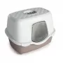 STEFANPLAST kačių tualetas Tres Chic su filtru, 56x39x39 cm, baltas/šviesiai pilkas