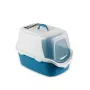 STEFANPLAST Cathy Easy Clean uždara kraiko dėžė katėms su gaubtu 56x40x40 cm balta/mėlyna