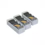 ORDINETT Top Class Organizatorių rinkinys 3 dalių mažas permatomas plastikinis stalčiaus laikiklis 30,5x10x7,5cm