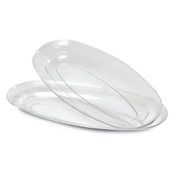 GUARDINI plastikiniai padėklai permatomi, rinkinys iš 2, Easy Bake, 46x23cm