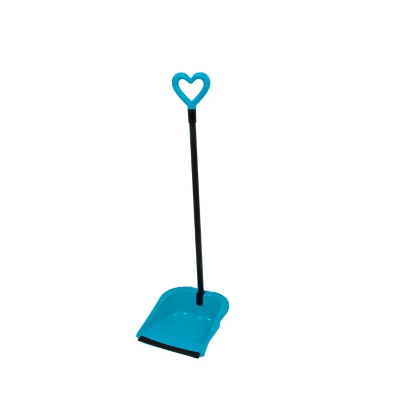 GIOSTYLE Rubber Hair Scoop Love šluotelė ir semtuvėlis, 24,5x27x85 cm, įvairių spalvų