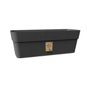 STEFANPLAST Ethica gėlių dėžė su padėklu 50x18x17 cm pilka
