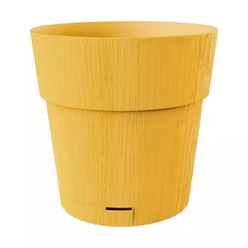 STEFANPLAST Ethica gėlių vazonas su padėklu Ø40x39cm Garstyčių geltonumo