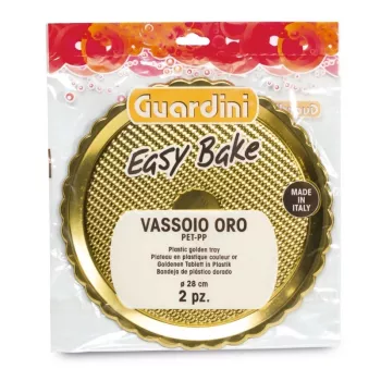 GUARDINI Easy Bake auksinės plastikinės skardos, rinkinys iš 2 vnt., Ø28cm