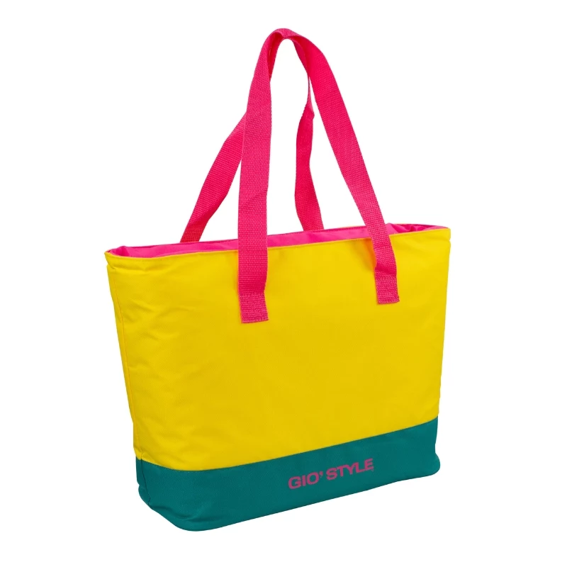 GIOSTYLE termo krepšys Beach Fluo Tote Assorted, 24L, žalias/rožinis/geltonas/šviesiai mėlynas