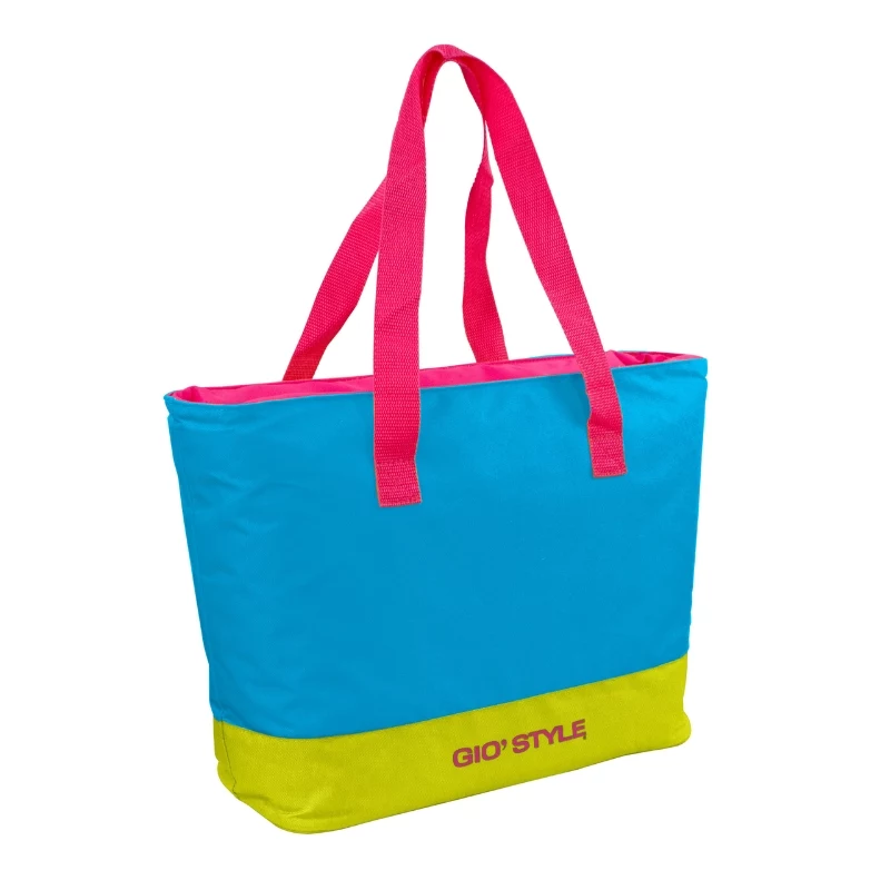 GIOSTYLE termo krepšys Beach Fluo Tote Assorted, 24L, žalias/rožinis/geltonas/šviesiai mėlynas