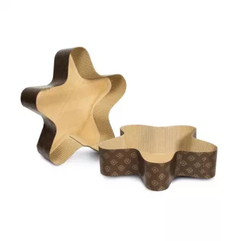 GUARDINI žvaigždės formos popierinės kepimo formelės, 3 vnt., Easy Bake, 25x21cm