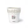 STEFANPLAST Gaia vazonas su padėklu Ø25x25cm Baltas