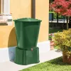STEFANPLAST Lietaus vandens statinė 210L su dangčiu ir čiaupu Ø76,5x84cm Žalia