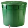 STEFANPLAST vandens statinė 500L su dangčiu ir čiaupu Ø100x85cm žalia