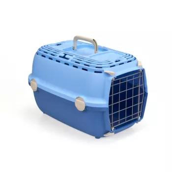 STEFANPLAST Transportavimo narvas Horizon 1 su metalinėmis durelėmis 48x32x30 cm šviesiai mėlynos/mėlynos spalvos