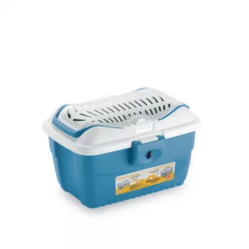 STEFANPLAST Transportavimo narvas Mini Gulliver 40x30x24cm Baltas/Mėlynas