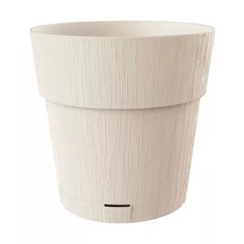 STEFANPLAST Ethica vazonas su padėklu Ø40x39cm Baltas