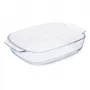 GUARDINI stiklinė kepimo forma stačiakampė borosilikatinis stiklas 38x25,5x7 cm / 3,8 L
