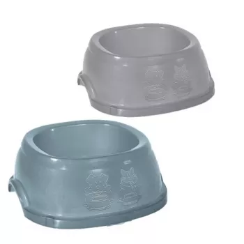 STEFANPLAST Break 5 naminių gyvūnų maisto dubenėlis 3 L pilkas/mėlynas 33x33x13 cm
