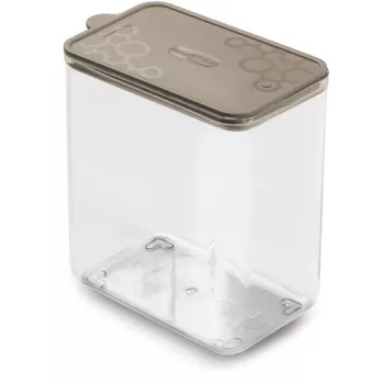 GIOSTYLE Maisto produktų indas stačiakampis L 1,8L Con.Tengo 15,5x10x17,1cm Pilkai rudos spalvos