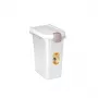 STEFANPLAST naminių gyvūnų maisto laikymo konteineris 15L 6kg permatomas/baltas 33x22x41cm
