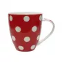 ASI COLLECTION Puodelis Dots 513 ml raudonas su baltais taškeliais
