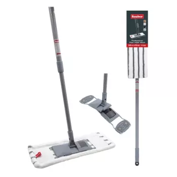 SAUBER grindų šepetys 40cm su teleskopiniu kotu