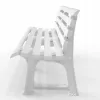BICA Sodo suoliukas Olimpia 150x53x77cm Baltas