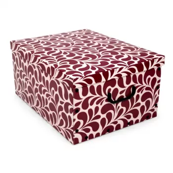 ORDINETT kartoninė dėžė 49x39x25cm Didelė dėžė Goccia Įvairių spalvų, mėlyna/šviesiai pilka/bordo