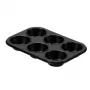 GUARDINI Gardenia keksiukų forma 6 vietų 27 x 18,5 x 2,9 cm anglinis plienas su nesvylančia danga