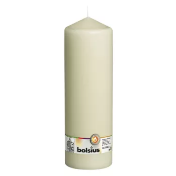 BOLSIUS Žvakės formos cilindrinis lempos gaubtas Ø300x98mm Smėlio spalvos