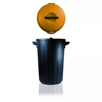 GIOSTYLE Eco Solution 35L šiukšlių dėžė tamsiai pilka/geltona