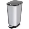 KIS Pedal Bin Metallic Chic šiukšlių dėžė L 45L Steel Grey