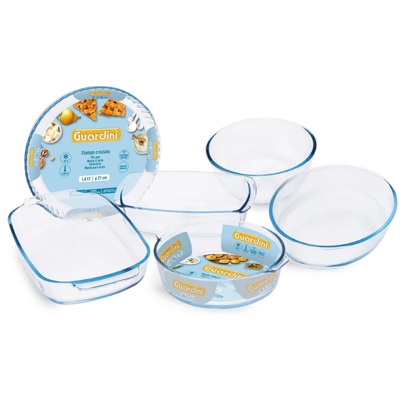 GUARDINI stiklinė kepimo forma stačiakampė borosilikatinis stiklas 34x22.5x6 cm / 2.7 L